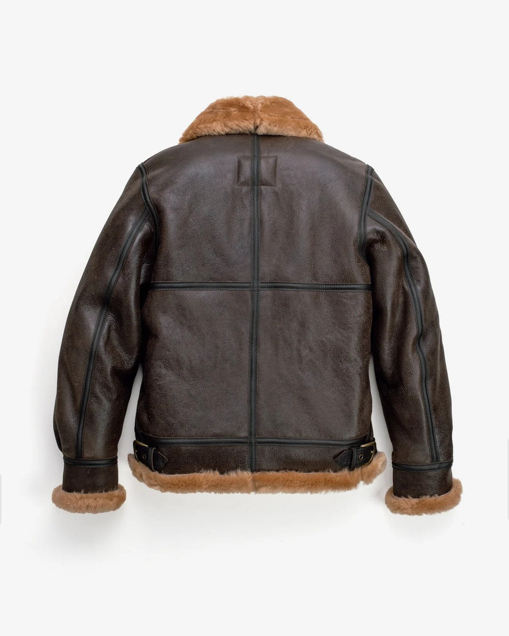 Men's Dark Brown B-3 Shearling Bomber Jacket