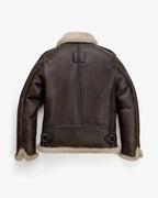 Men's Dark Brown B-6 Shearling Flight Jacket