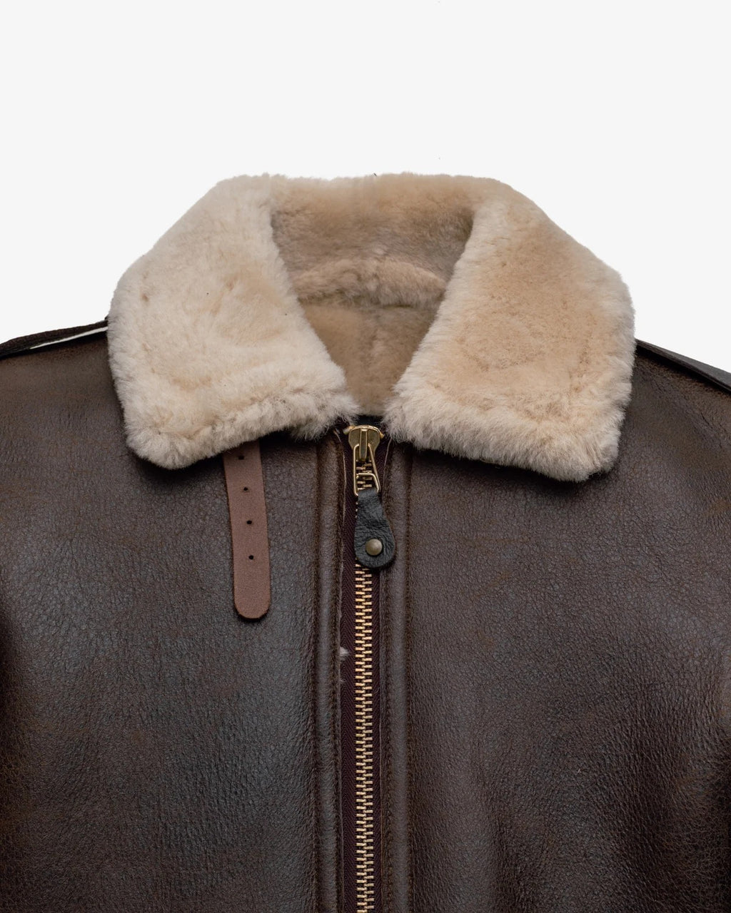 Men's Dark Brown B-6 Shearling Flight Jacket