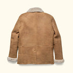 Men's Espresso Shearling Leather Coat