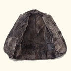 Men's Espresso Shearling Leather Coat