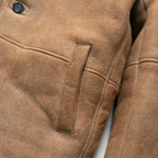 Men's Espresso Shearling Leather Coat