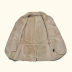 Men's Espresso Shearling Leather Coat