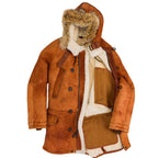 Men's N3B Sheepskin Leather Hooded Parka – Winter Shealing Coat