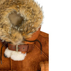 Men's N3B Sheepskin Leather Hooded Parka – Winter Shealing Coat