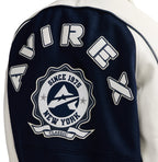 Men's Navy & White Wool Varsity Jacket | New York 1975 Classic Edition