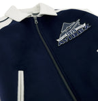 Men's Navy & White Wool Varsity Jacket | New York 1975 Classic Edition