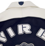 Men's Navy & White Wool Varsity Jacket | New York 1975 Classic Edition