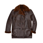 Men's Northwind Conway Shearling Peacoat – Luxury Double-Breasted Leather Coat