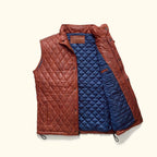 Men's Quilted Leather Vest