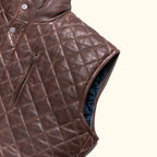 Men's Quilted Leather Vest