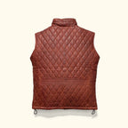 Men's Quilted Leather Vest
