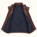 Men's Quilted Leather Vest