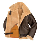 Men's R.A.F Sheepskin Bomber Leather Shearling Jacket
