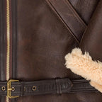 Men's R.A.F Sheepskin Bomber Leather Shearling Jacket