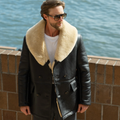 Men's Shearling Mac Coat – WWII Mackinaw Jeep Coat in Premium Sheepskin