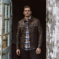 Men’s Vintage Distressed Lambskin Leather Jacket