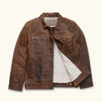 Men’s Vintage Distressed Lambskin Leather Jacket