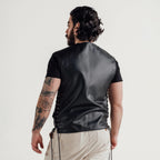 Men's Western Side-Lace Snap Leather Vest