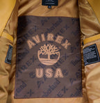Men's Wheat Lambskin Leather Varsity Jacket | Timberland Co-Brand Edition