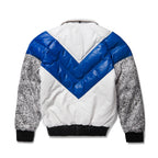 Men's Multi V-Bomber Real Leather Goose Country Jacket