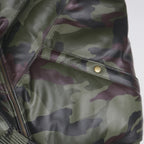 Men's Camo V-Bomber Real Leather Goose Country Jacket