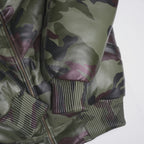 Men's Camo V-Bomber Real Leather Goose Country Jacket