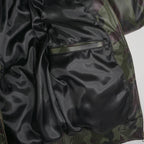 Men's Camo V-Bomber Real Leather Goose Country Jacket