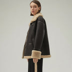 Women's B3 Shearling Aviator Jacket – Real Sheepskin Leather