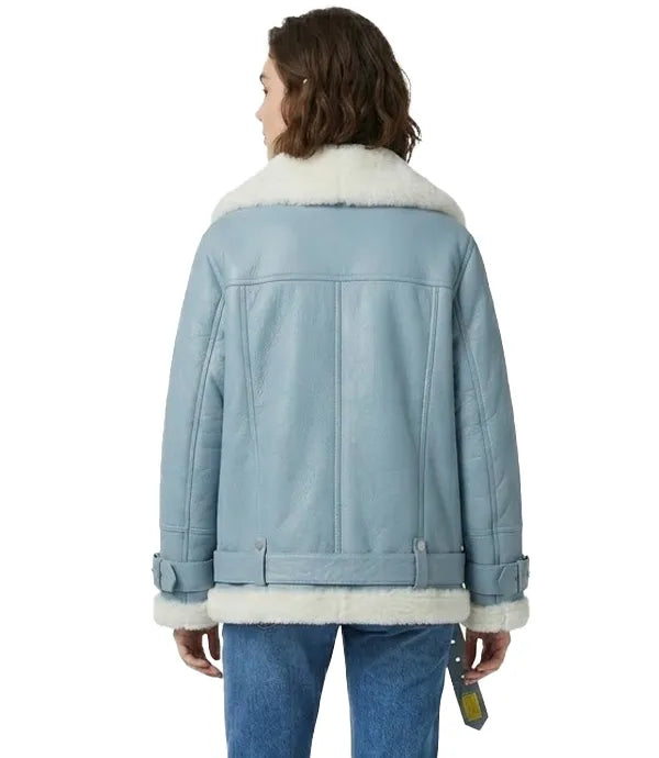 Women's B3 Aviator Shearling Jacket – Handmade Sheepskin Leather Flight Coat