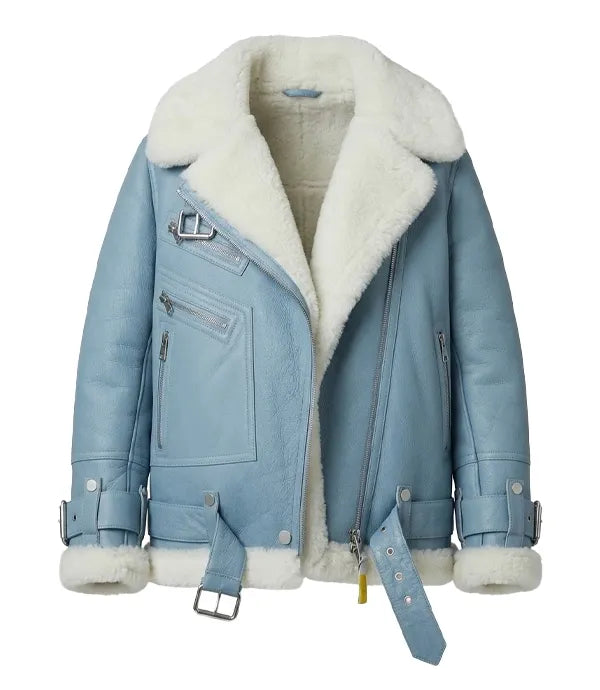 Women's B3 Aviator Shearling Jacket – Handmade Sheepskin Leather Flight Coat