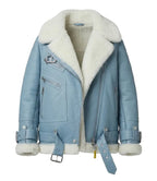 Women's B3 Aviator Shearling Jacket – Handmade Sheepskin Leather Flight Coat