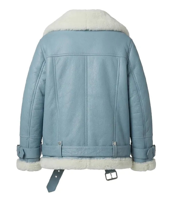 Women's B3 Aviator Shearling Jacket – Handmade Sheepskin Leather Flight Coat