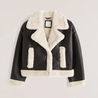 Women's Aviator Shearling Leather Jacket