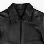 Women's Brown Lambskin Leather Slim-Fit Biker Jacket