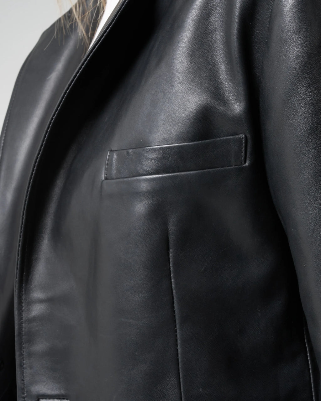 Women's Leather Blazer Jacket