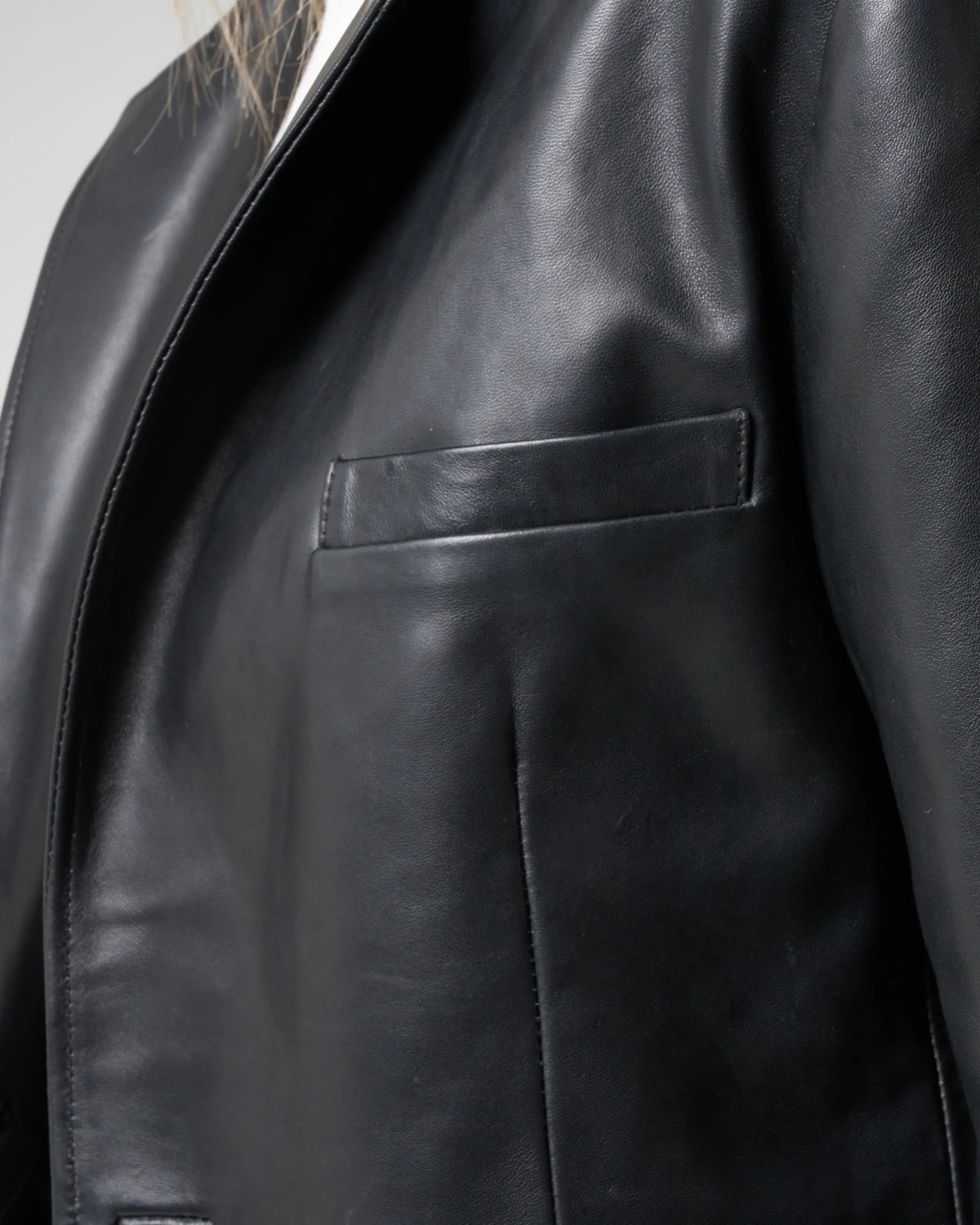 Women's Leather Blazer Jacket
