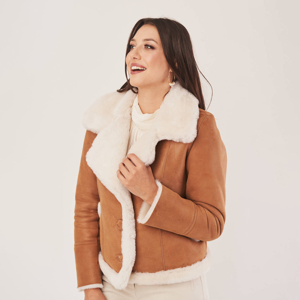 Women's Sheepskin Shearling Jacket