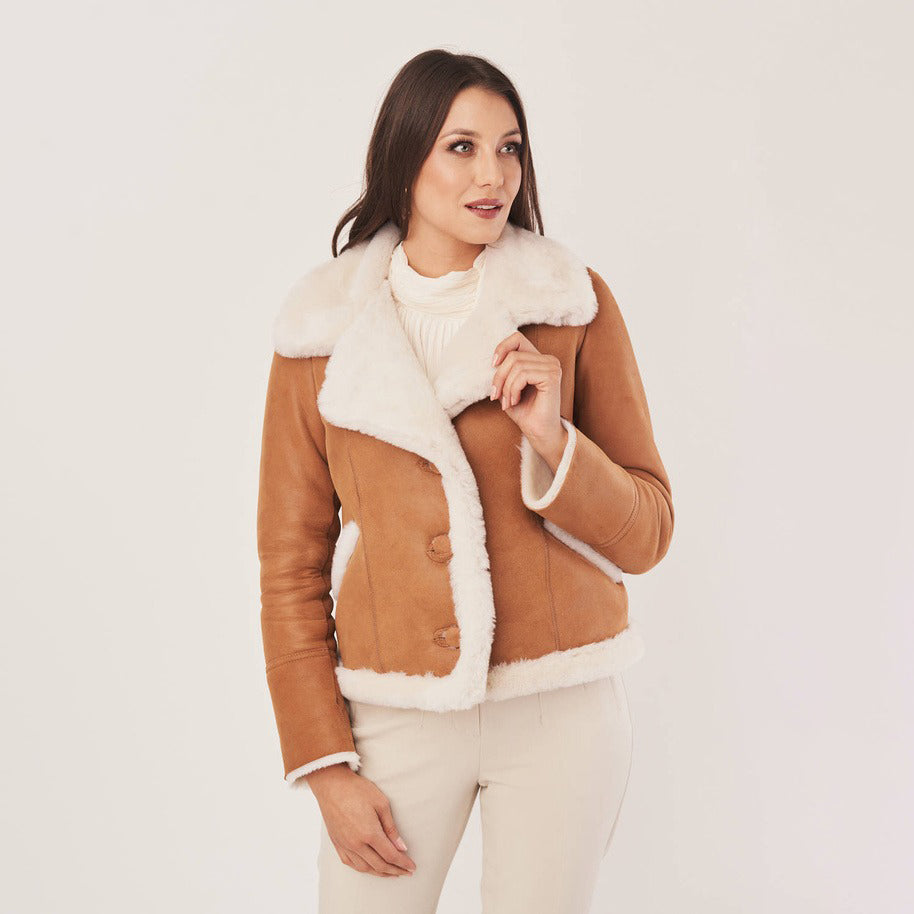 Women's Sheepskin Shearling Jacket