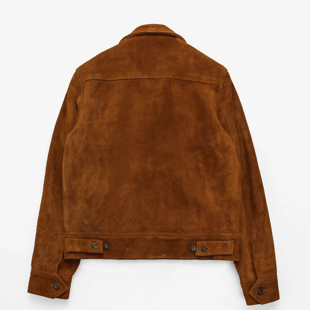 Women's Suede Leather Zip Jacket