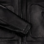 Women's Vintage Black Lambskin Biker Jacket