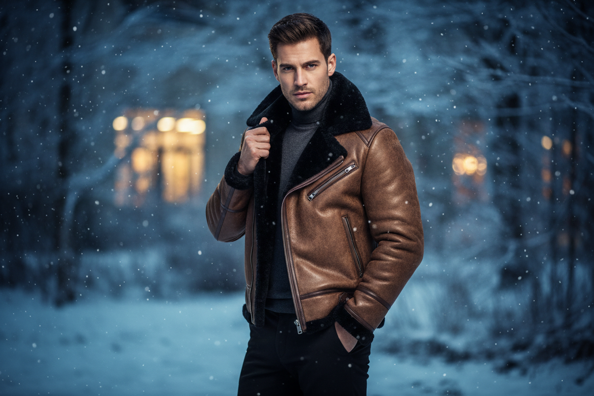 Men Shearling Jacket Banner 1